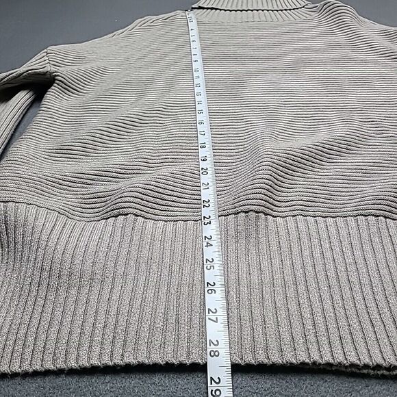 Drrita Womens Sweater Medium Grey Turtleneck Sweatshirt - Picture 3 of 7